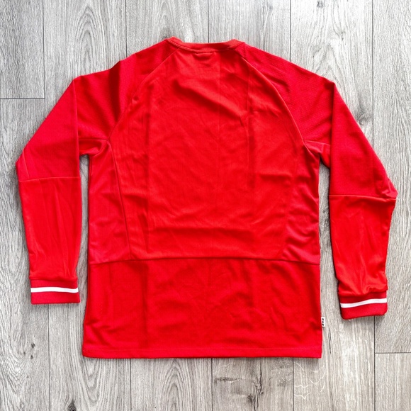 Nike Sportswear Blocked Logo Long Sleeve Jersey Red Men’s Size M NSW AR1960-696 - Picture 9 of 16